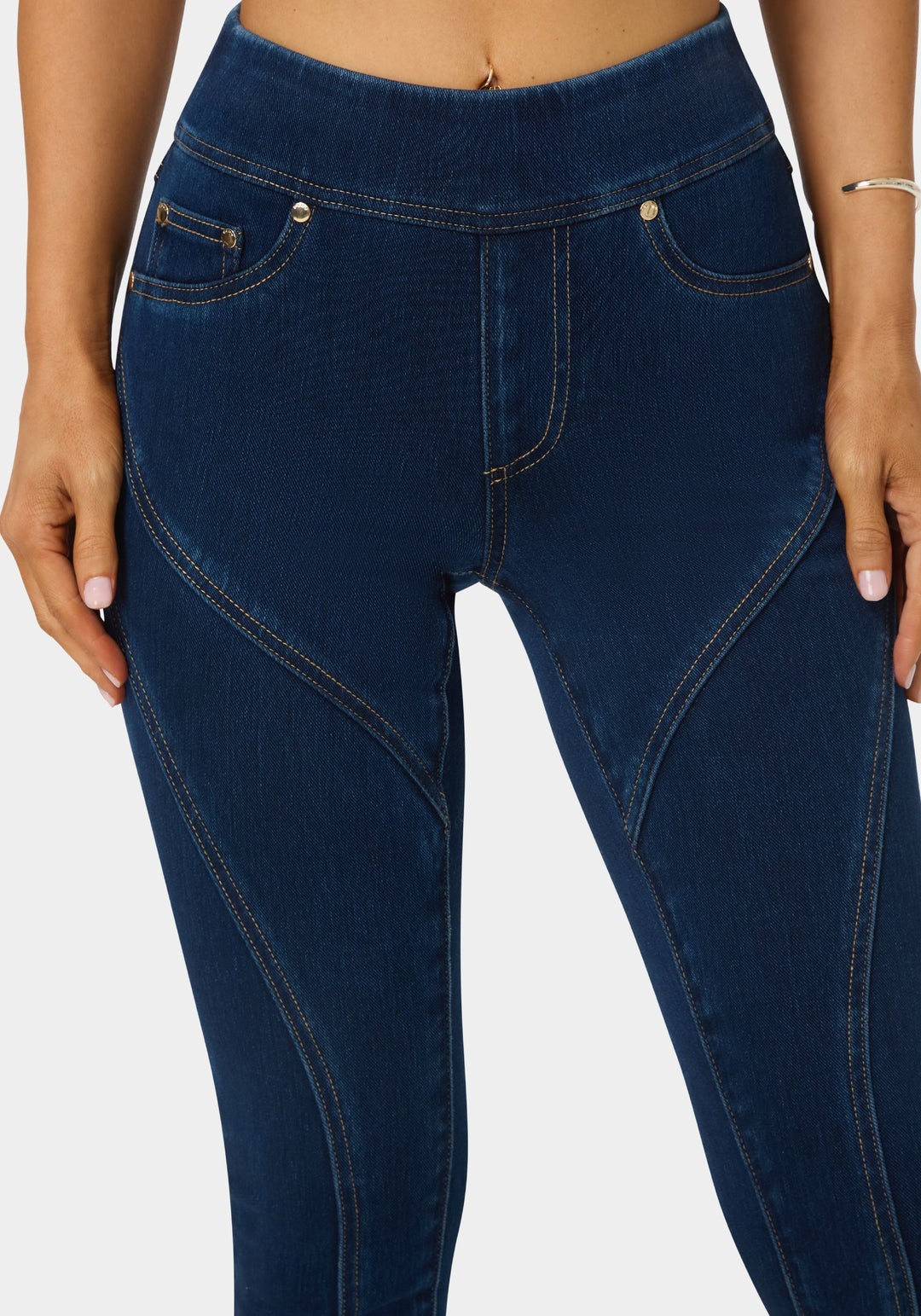 Other View-Natural Waist Jegging-MIDNIGHT BLUE WASH