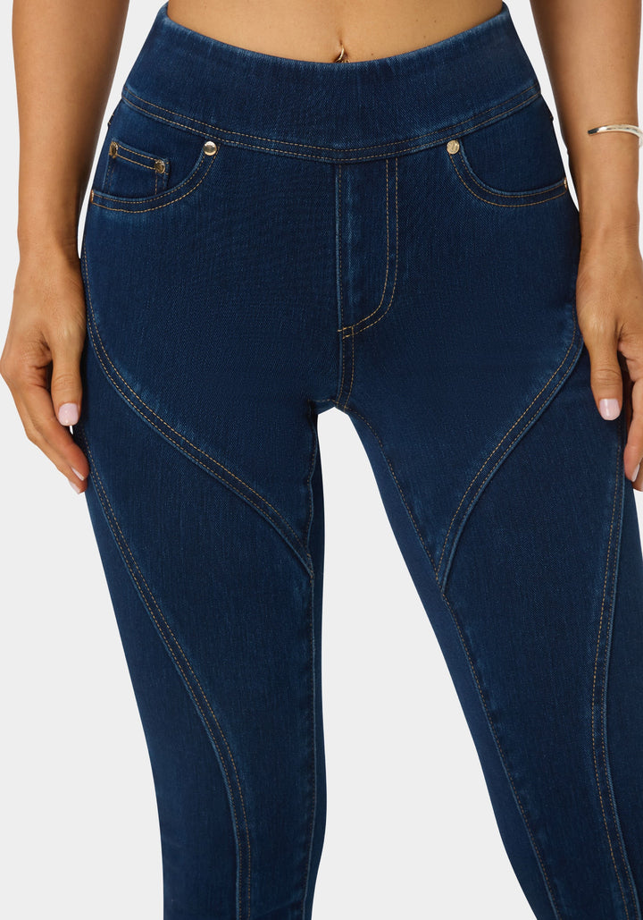 Other View-Natural Waist Jegging-MIDNIGHT BLUE WASH