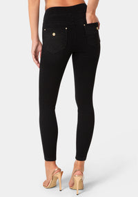 Back View-5 POCKET JEGGINGS-BLACK WASH