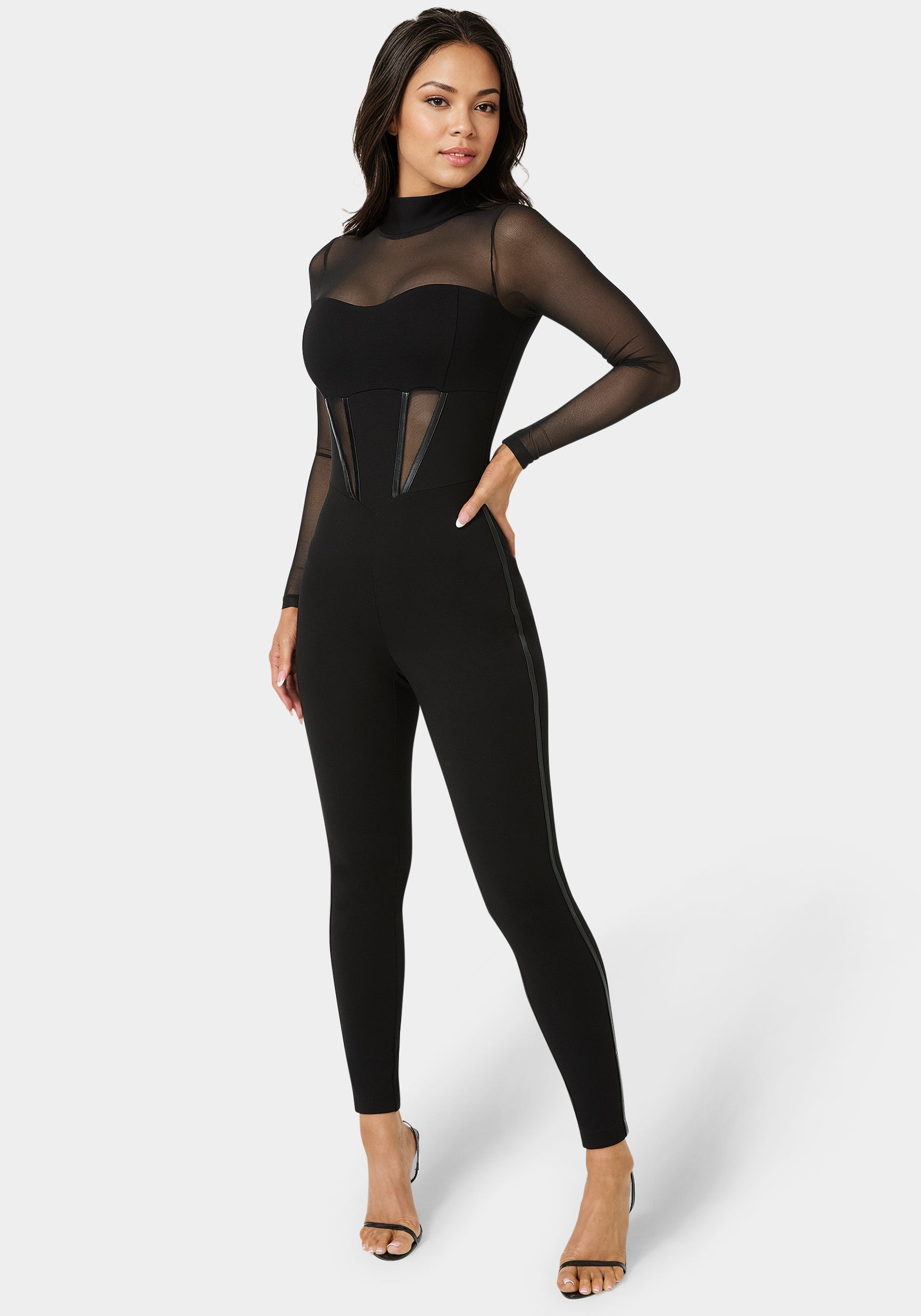 Corset Illusion Catsuit – bebe