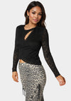 Lace Wrap Top