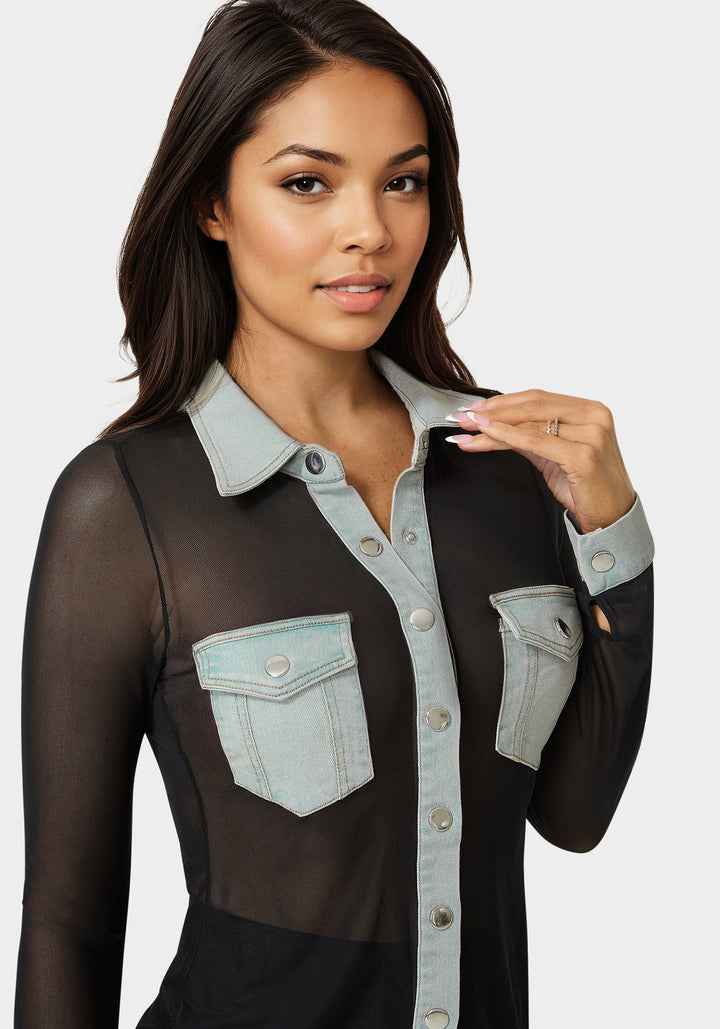 Black/Chiara Blue Wash