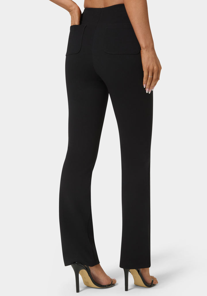 High Waist Stretch Mini Bootcut Pant