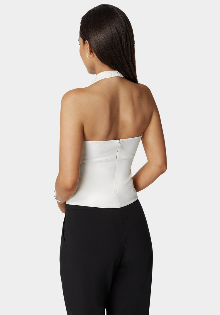 Halter Neck Bead Sequin Top