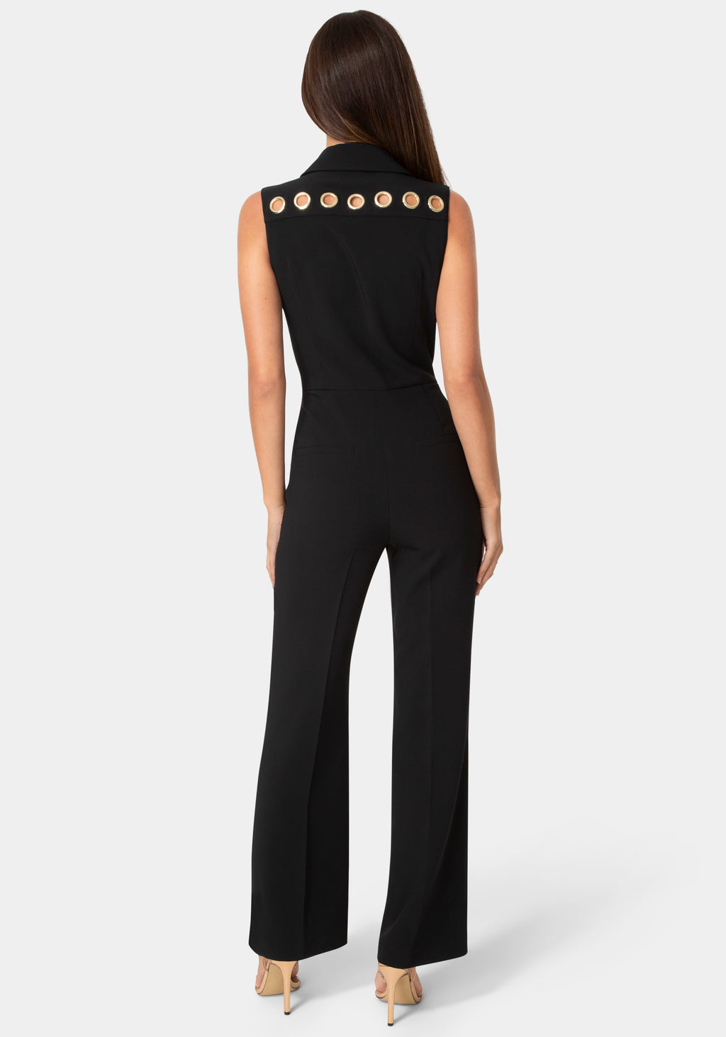Back View-CARGO JUMPSUIT-BLACK