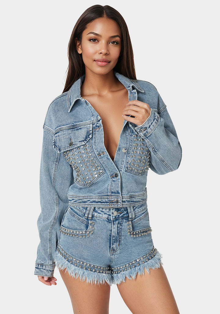 Studded Denim Jacket