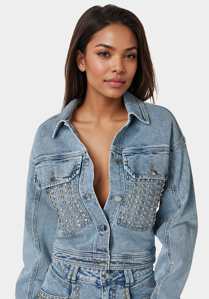 Studded Denim Jacket