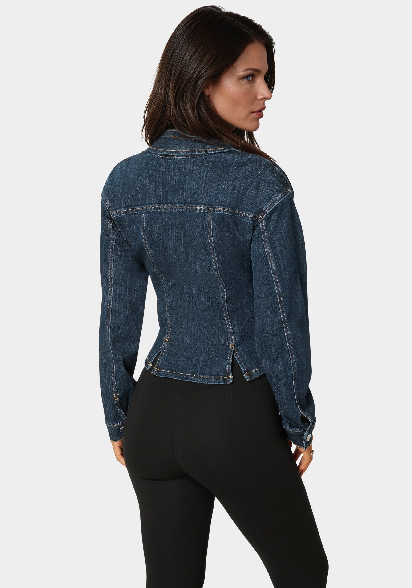 ジャケット・アウター DENIM CORSET COMBINE JACKET Fitted Corset Lace Up Denim Jacket – bebe
