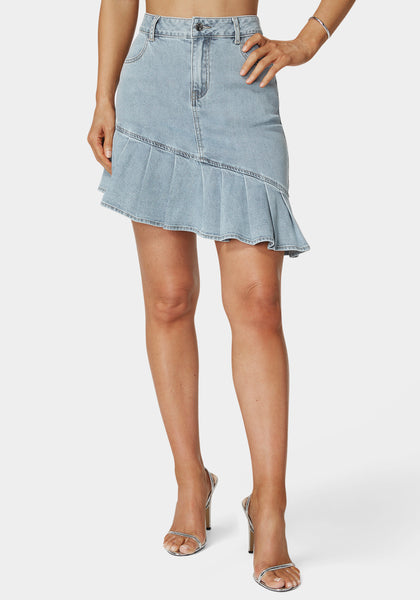 スカート DENIM SKIRT Z1975 DENIM MIDI SKIRT - Blue | ZARA United States