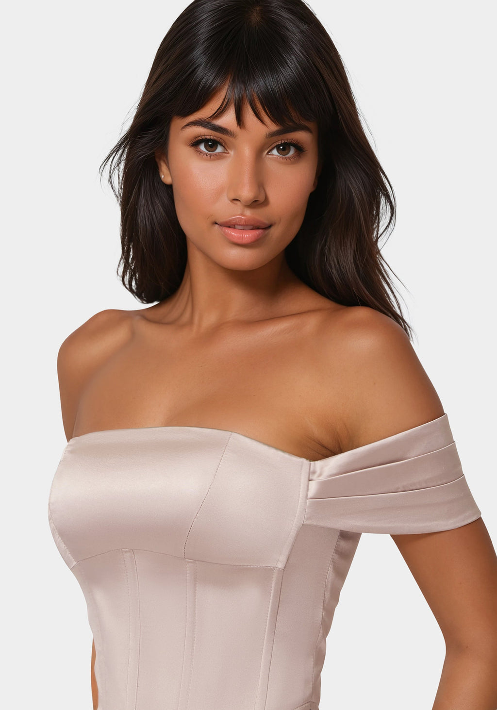 Other View-Off Shoulder Corset-Crystal Blush