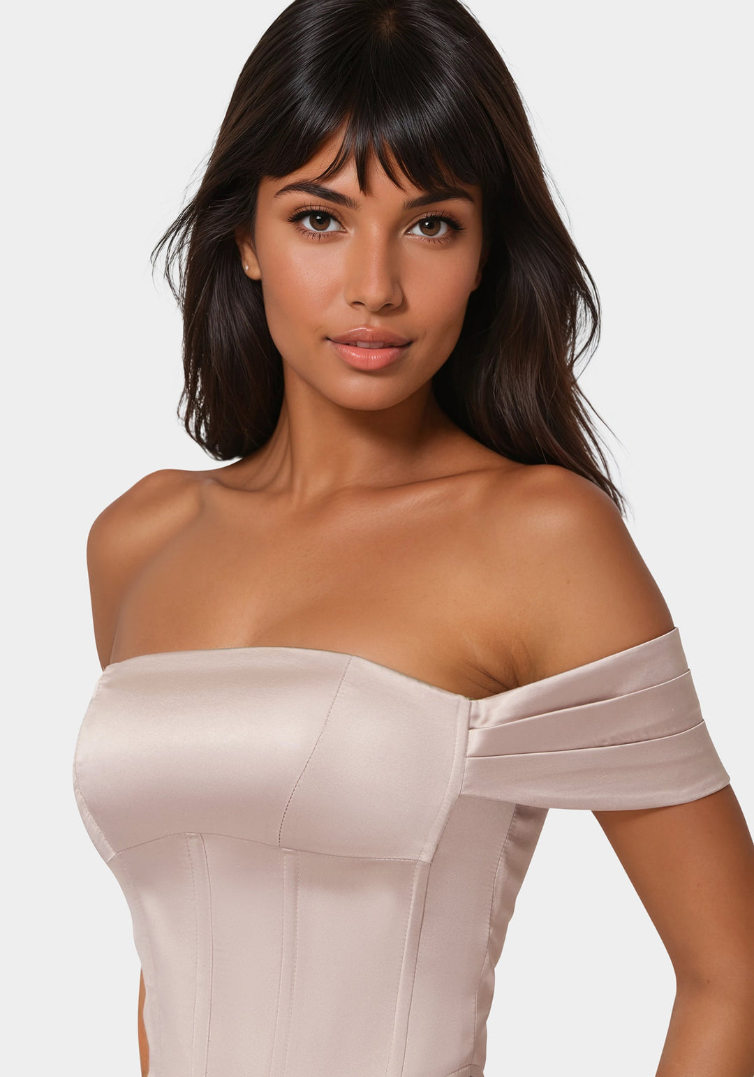 Other View-Off Shoulder Corset-Crystal Blush