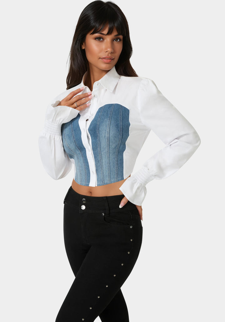 White Alyssum/Medium Blue Wash