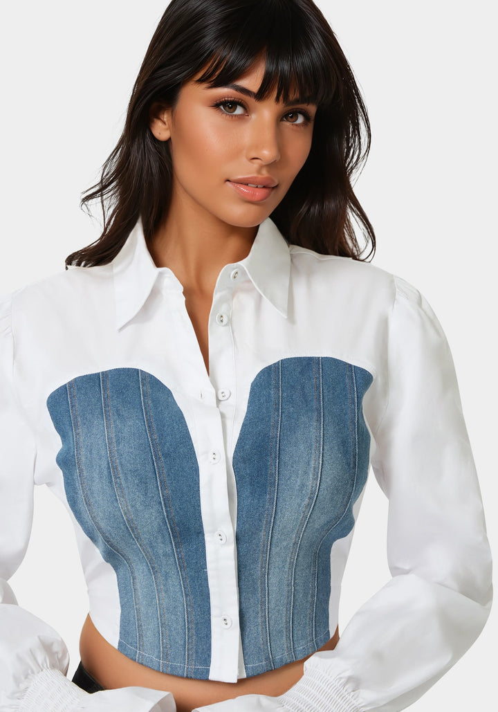 White Alyssum/Medium Blue Wash