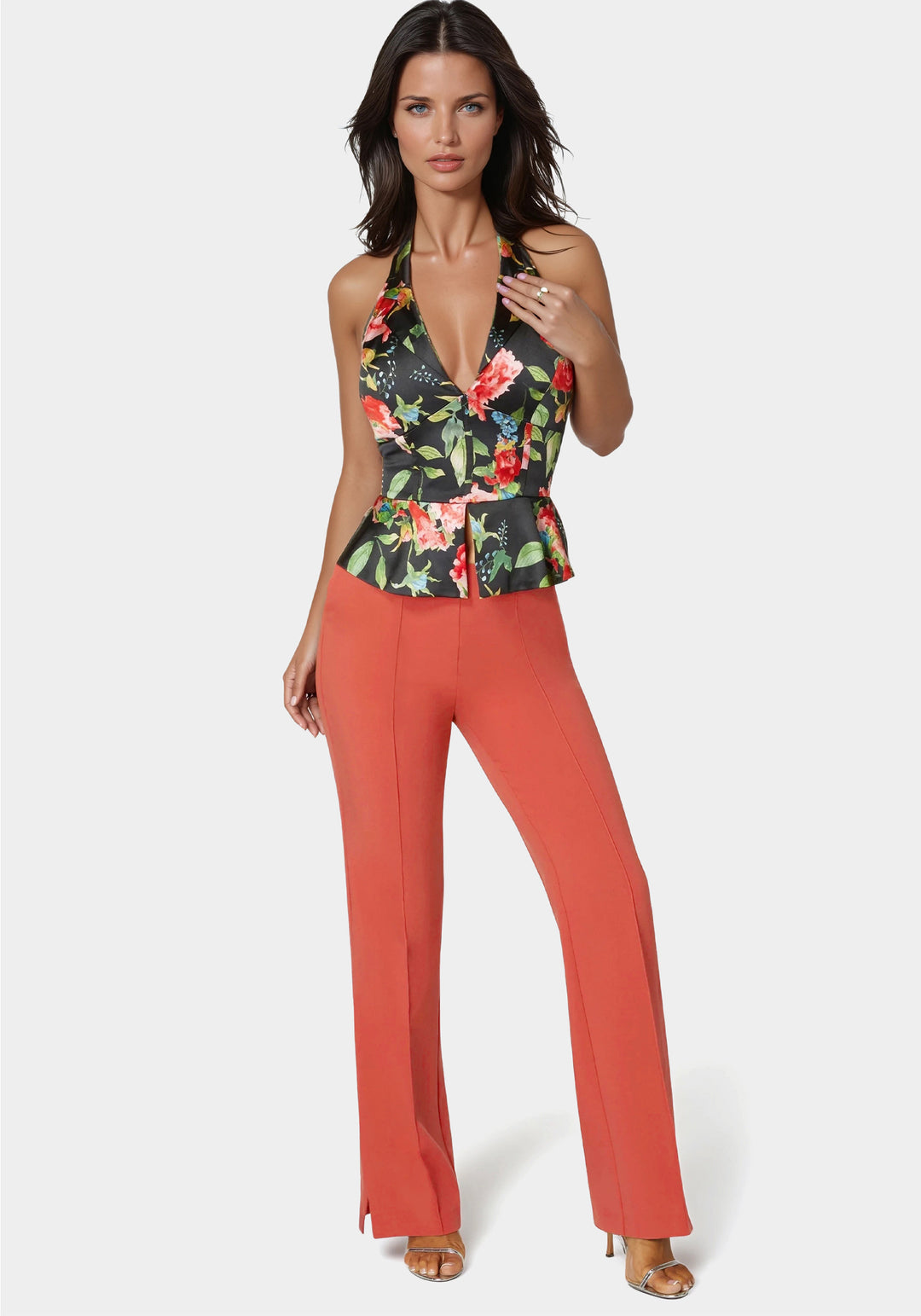 High Waist Tailored Straight Leg Pant