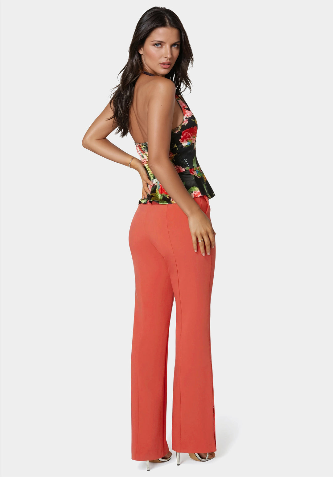 High Waist Tailored Straight Leg Pant