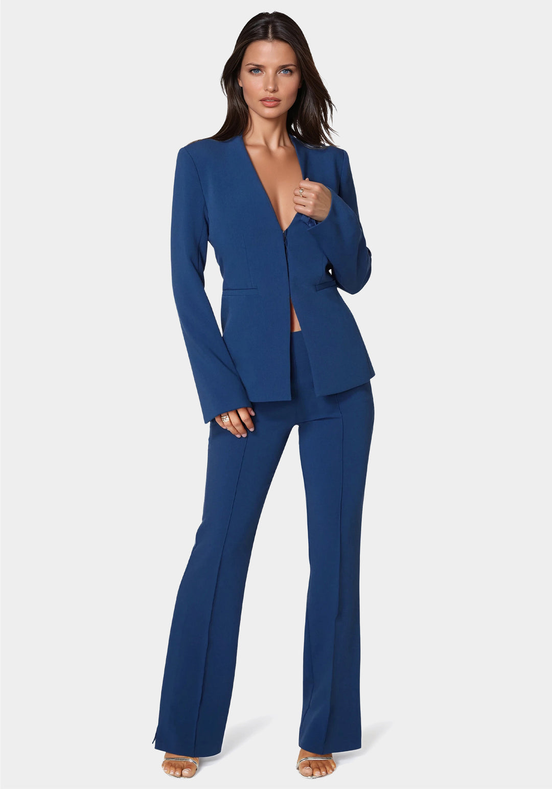 High Waist Tailored Straight Leg Pant