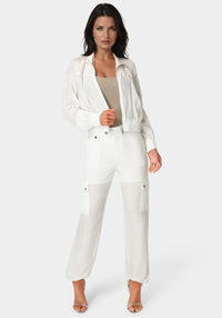 Detail View-Cargo Jogger Pant-White Alyssum