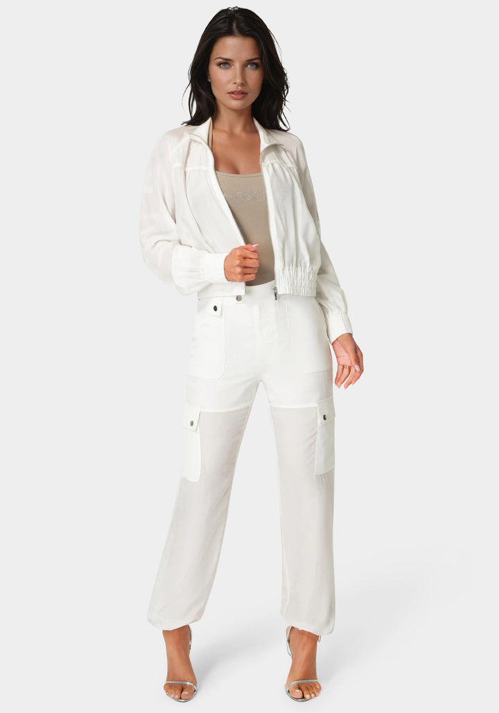 Detail View-Cargo Jogger Pant-White Alyssum