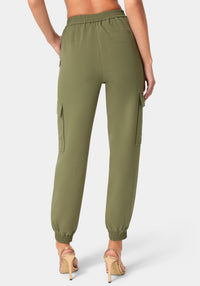 Back View-CARGO JOGGER-VELVET GREEN