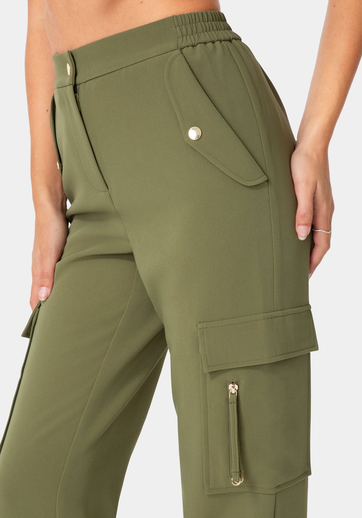 Side View-CARGO JOGGER-VELVET GREEN