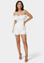Puff Detail Bridal Romper
