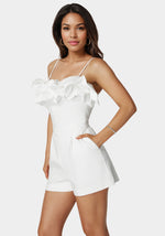 Puff Detail Bridal Romper