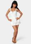 Tiered Ruffle Eyelet Romper