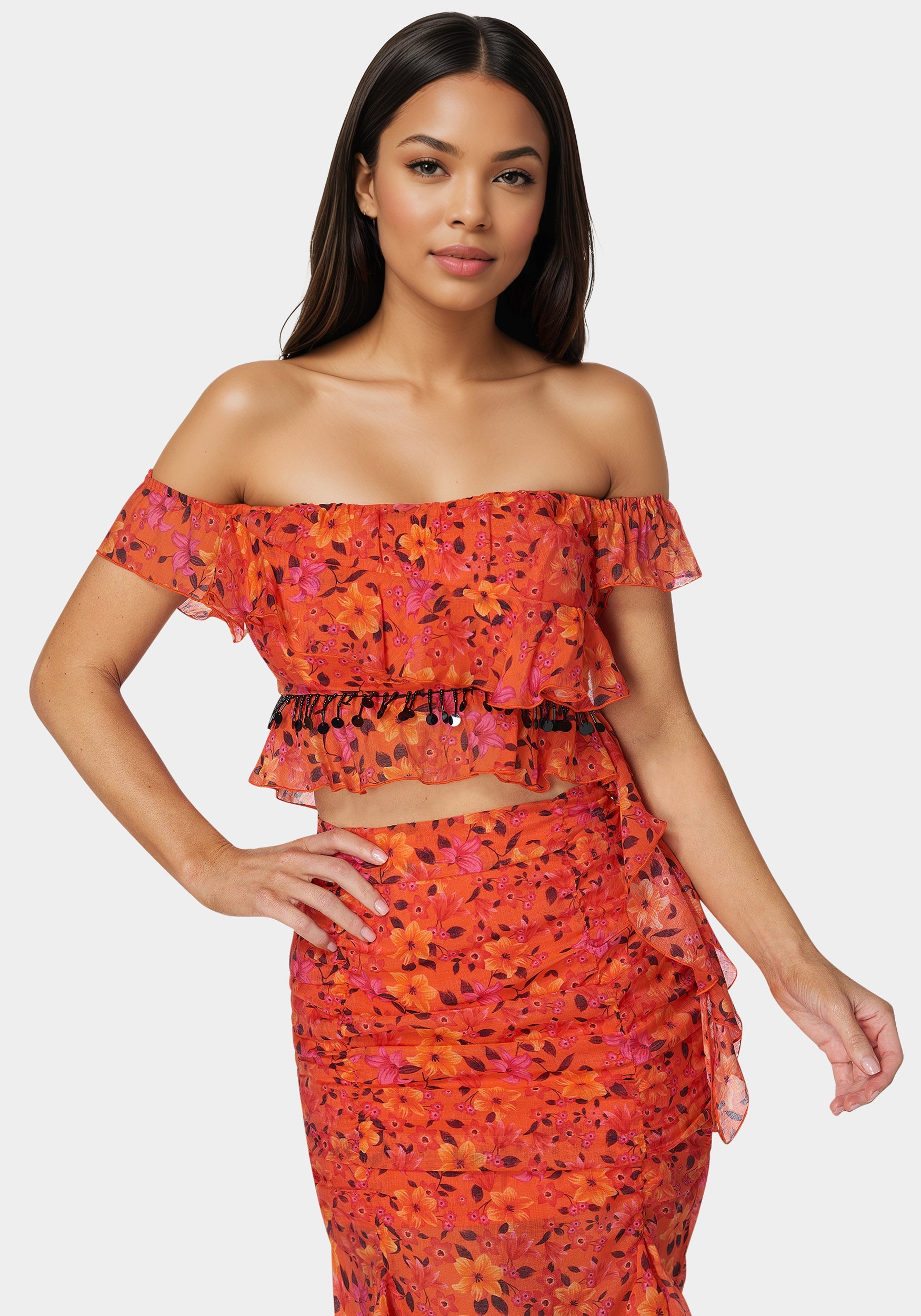 Ruffle Fringe Top – bebe