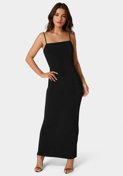 Square Neck Low Back Maxi Dress – bebe
