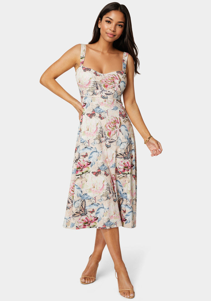 Sweetheart Fit & Flare Midi Dress