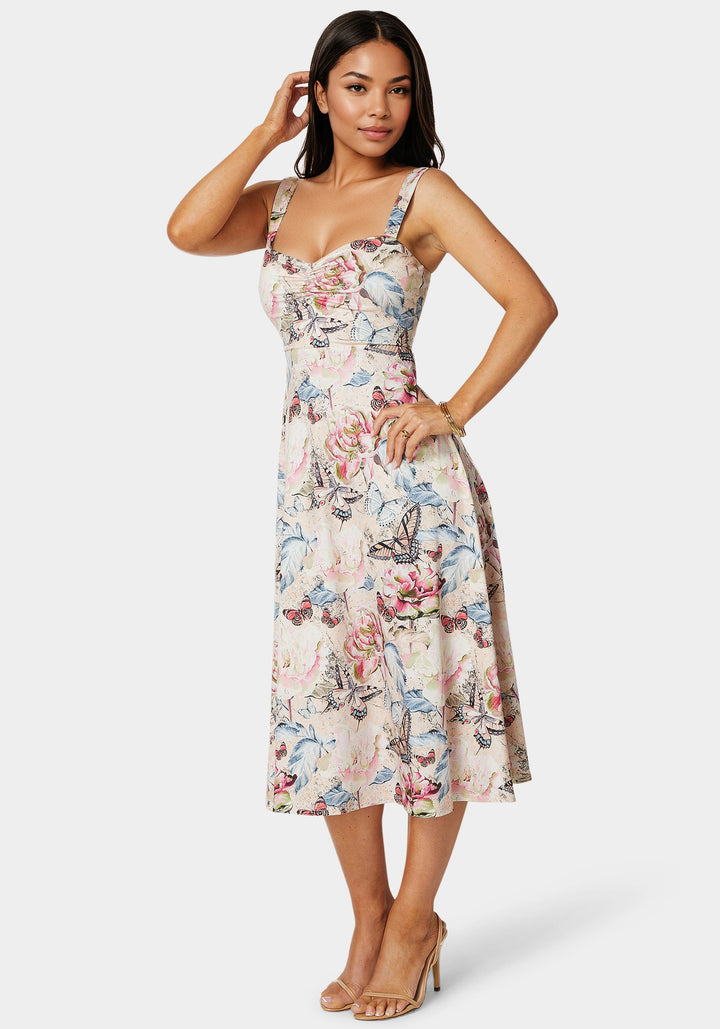 Sweetheart Fit & Flare Midi Dress