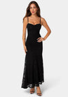 Lace Drop Waist Maxi Dress