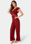 One Shoulder Ruffle Jumpsuit