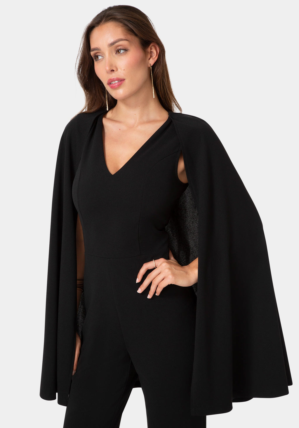 Other View-Cape Jumpsuit-Black