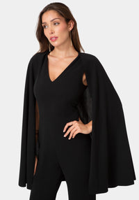 Other View-Cape Jumpsuit-Black