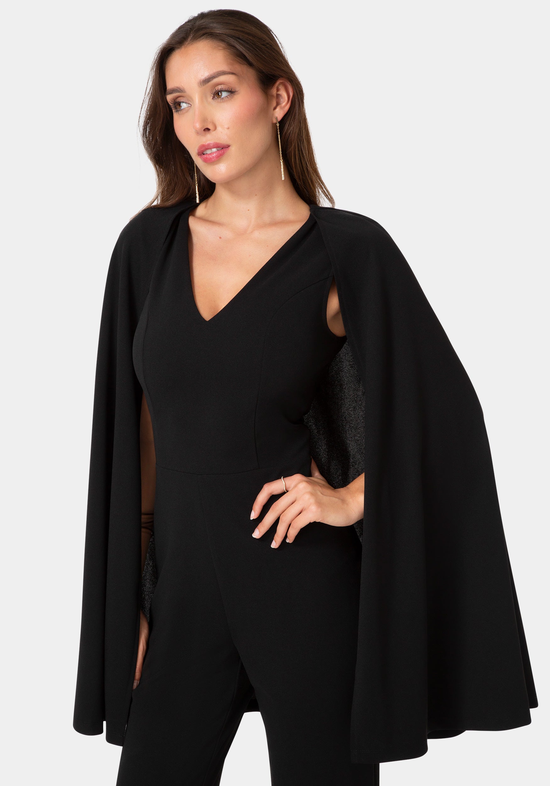Other View-Cape Jumpsuit-Black