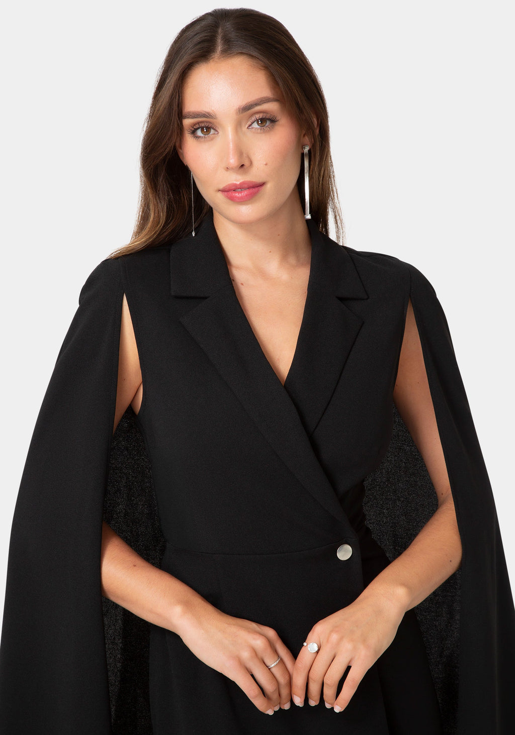 Other View-Cape Blazer Jumpsuit-Black