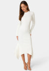 Sweater Hanky Hem Maxi Dress