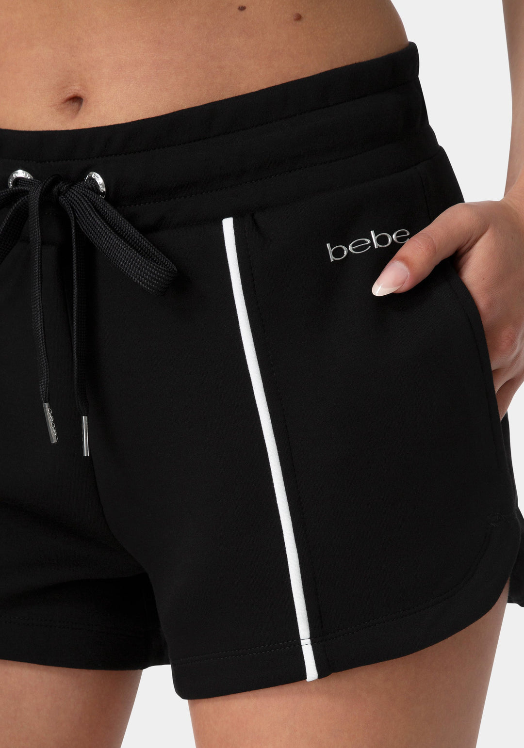 Other View-PIPED SCUBA SHORT-BLACK / WHITE PIPING
