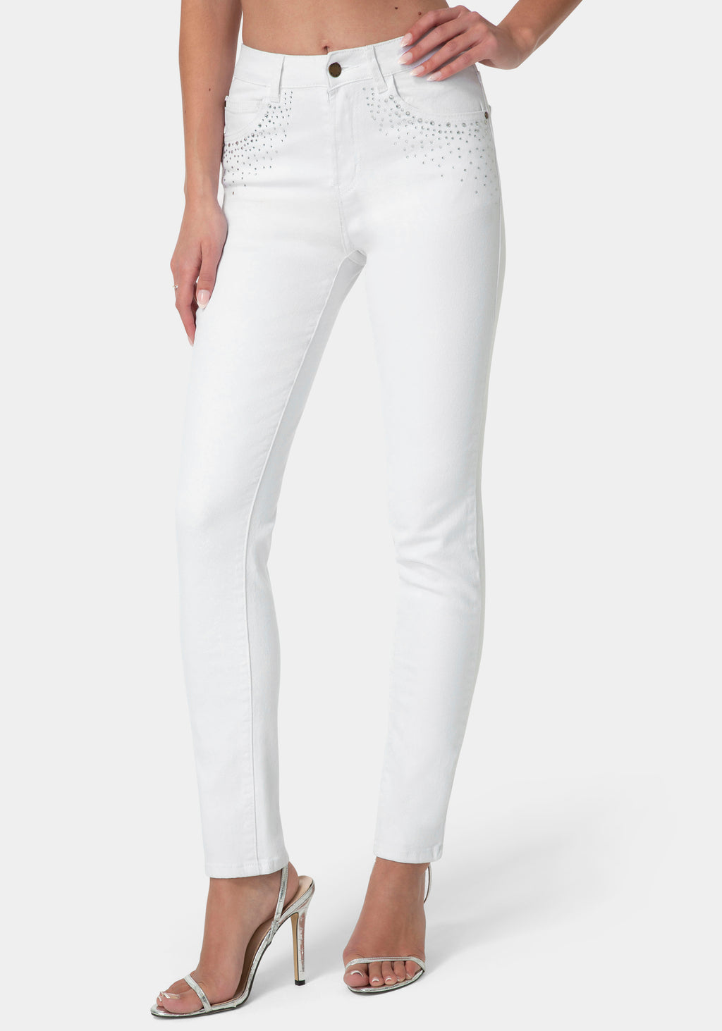 Front view - White Jeans