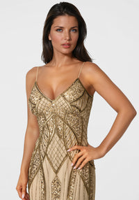 Other View-Beaded Gown-Nude
