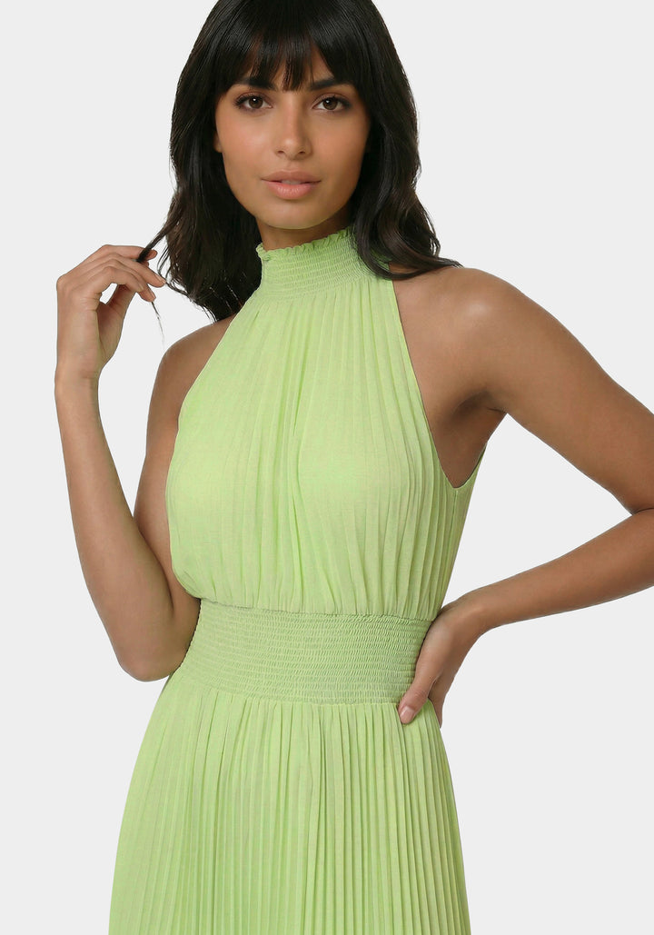 Other View-Sleeveless Pleated Dress-Sage
