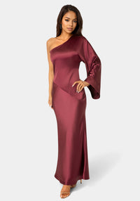 one shoulder bat sleeve dress Ladmous Women's Off Shoulder Bat Sleeve Party Dress Club Ruched Bodycon  Mini