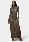 Open Back Chain Maxi Dress