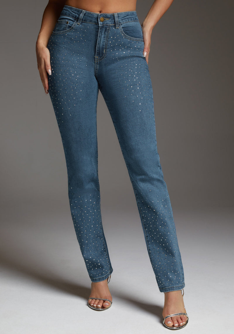 epine é rhinestone jeans blue Sサイズ é rhinestone jeans（2color） | épine