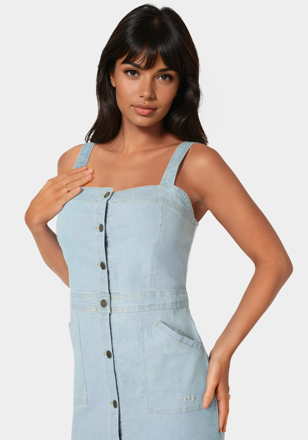 Other View-The Welted Dress-Light Wash