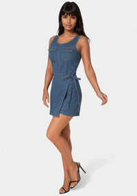 Side View-The Layered Dress-Medium Wash