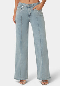 Detail View-The Jeweled Jean-Light Acid Wash