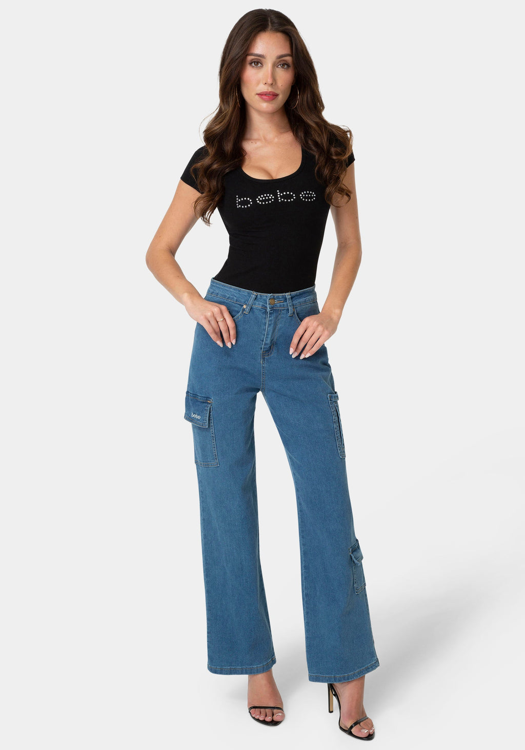 Detail View-The Cargo Jean-MEDIUM BLUE