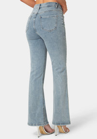 Back View-The Studded Jean-Light Acid Wash
